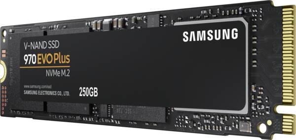 Samsung Solid State Modul SSD 970 EVO Plus 250GB PCIe Gen3x4 M2.2280 NVMe 1.3 V-NAND