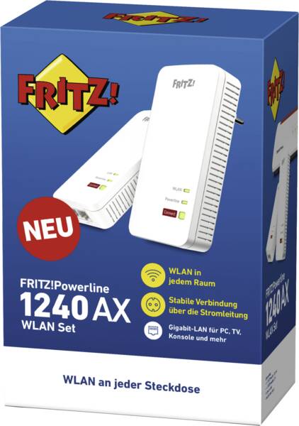 FRITZ!Powerline 1240 AX WLAN Set