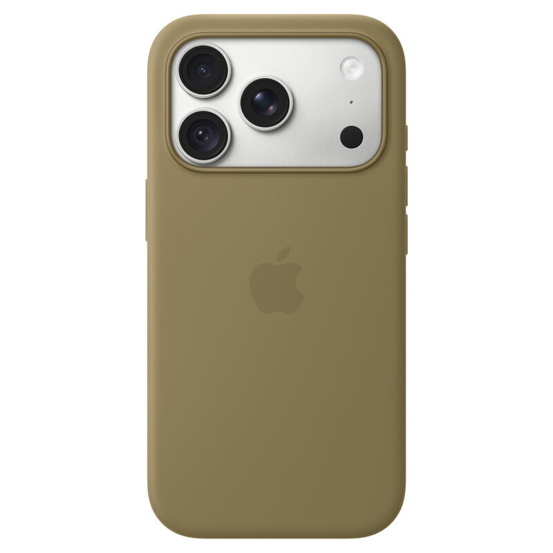 Apple iPhone 18 Pro Silikon Case mit MagSafe, olive