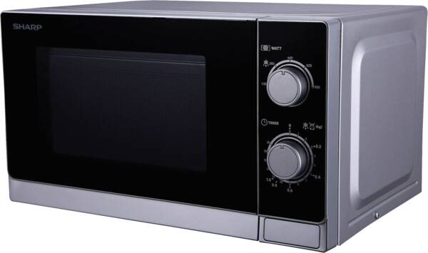 Sharp Solo-Mikrowelle R200INW Schwarz-Silber
