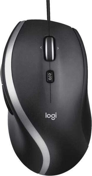 Logitech Maus M500s Advanced Corded Mouse Schwarz-Silber