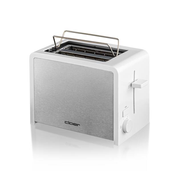 Cloer 2-Scheiben-Toaster Toaster 3211 Weiss-Edelstahl