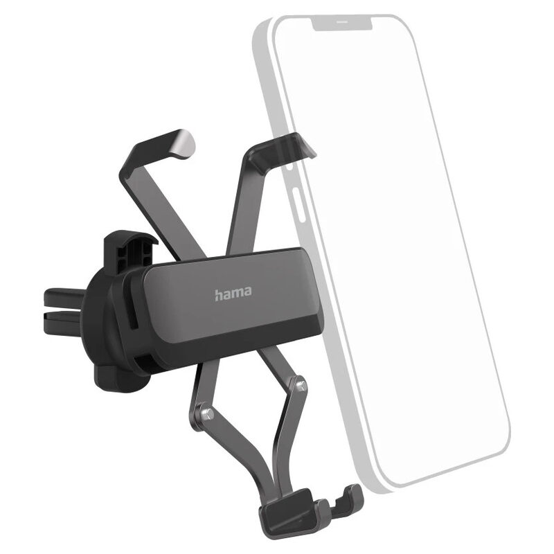 Hama Smartphone-Halter-KFZ universal Gravity Pro, für Geräte mit Breite von 5 - 9 cm Schwarz