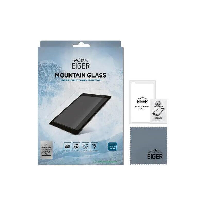 Schutzglas Eiger Mountain Glass Samsung Galaxy Active PRO 10.1 / Active4 PRO transparent