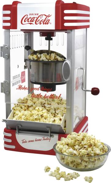 Salco Popcorn-Automat SNP-27CC Kettle Popcorn Maker Rot-Weiss