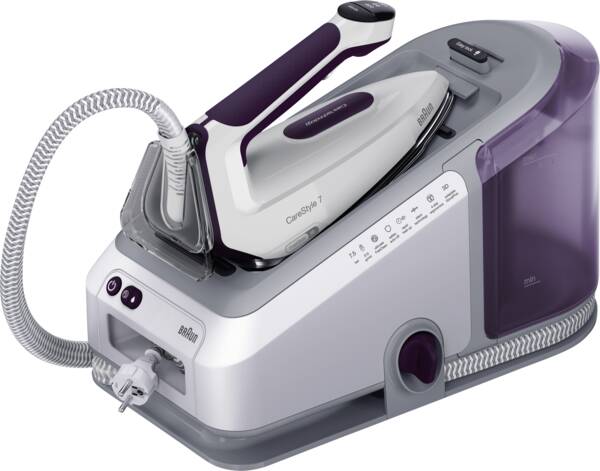 Braun Domestic Home Dampfbügelstation IS 7266 VI Weiss-Violett