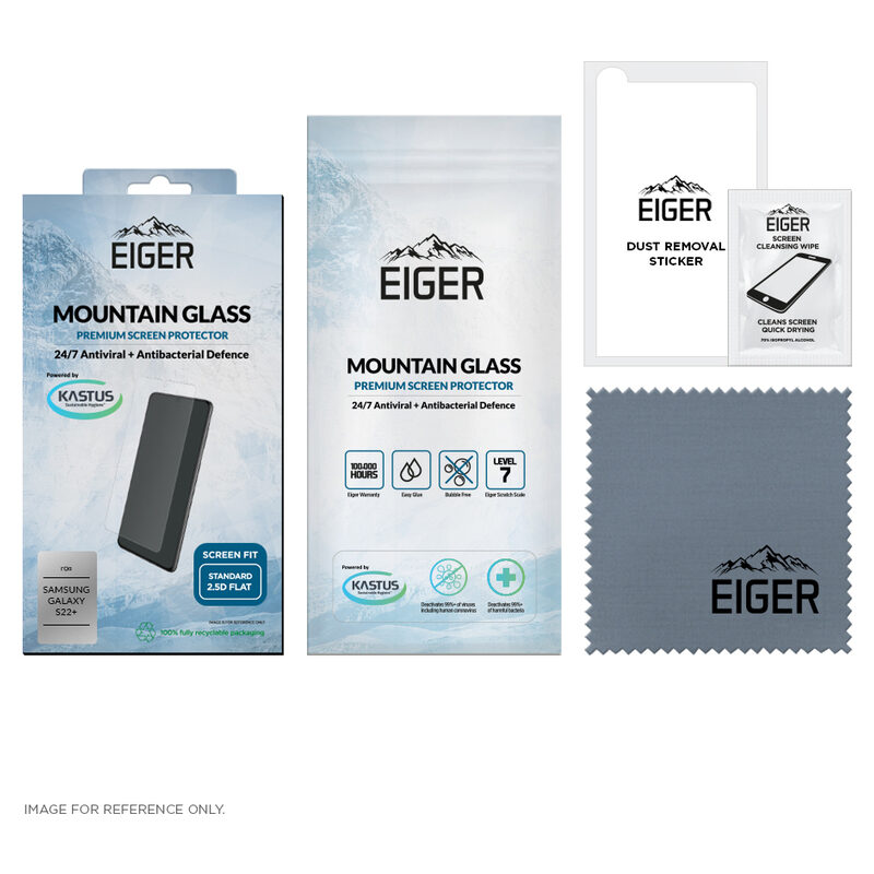 Eiger 2.5D Mountain Screen Protector Glass Samsung Galaxy S22+ transparent