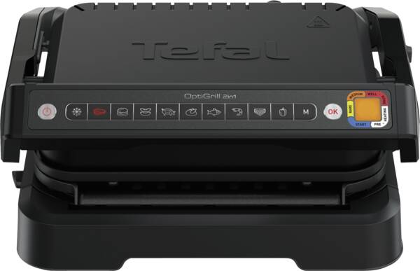 Tefal Kontaktgrill GC7728 OptiGrill 2in1 Schwarz