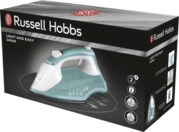 Russell Hobbs Dampfbügeleisen Light and Easy Dampfbügeleisen Türkis-Weiss