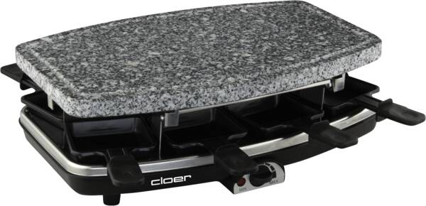 Cloer Raclette Raclette mit Naturstein 6430 Schwarz