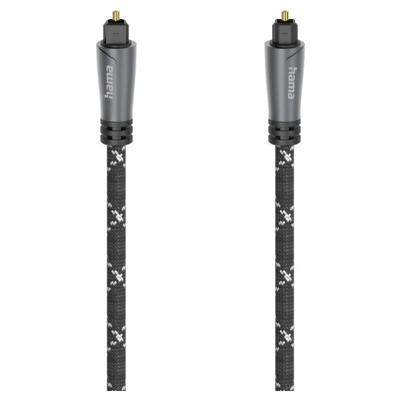 Hama Audio-Lichtleiter-Kabel ODT-Stecker(Toslink), 1,5 m, schwarz