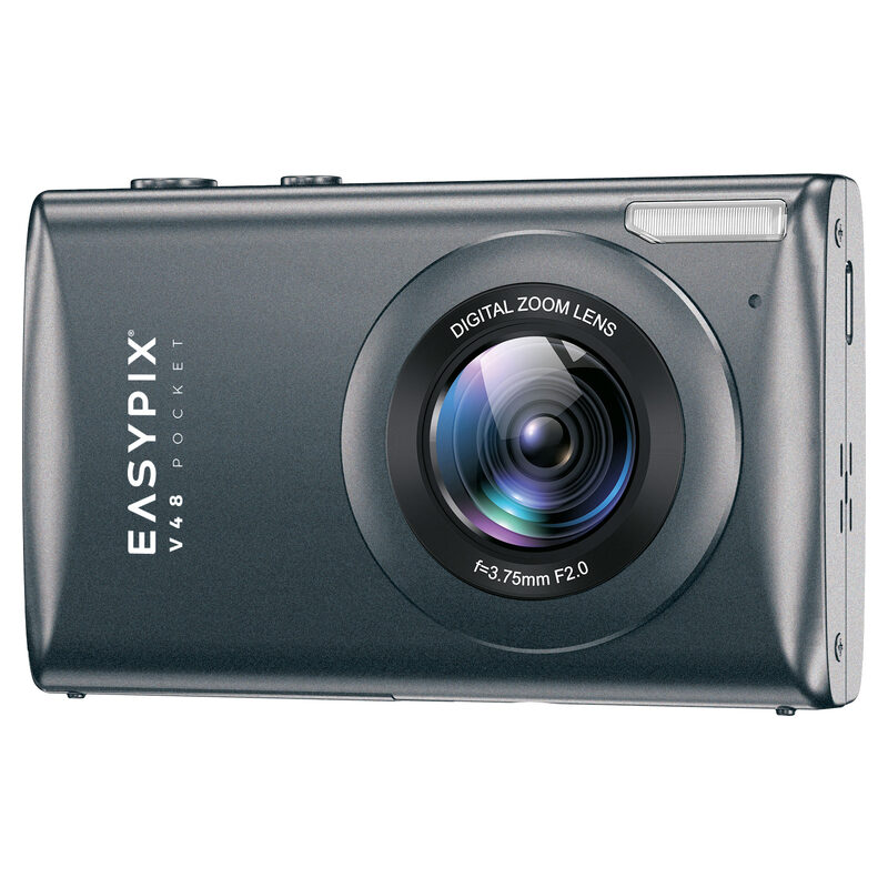 Easypix Digitalkamera V48 Pocket, Schwarz
