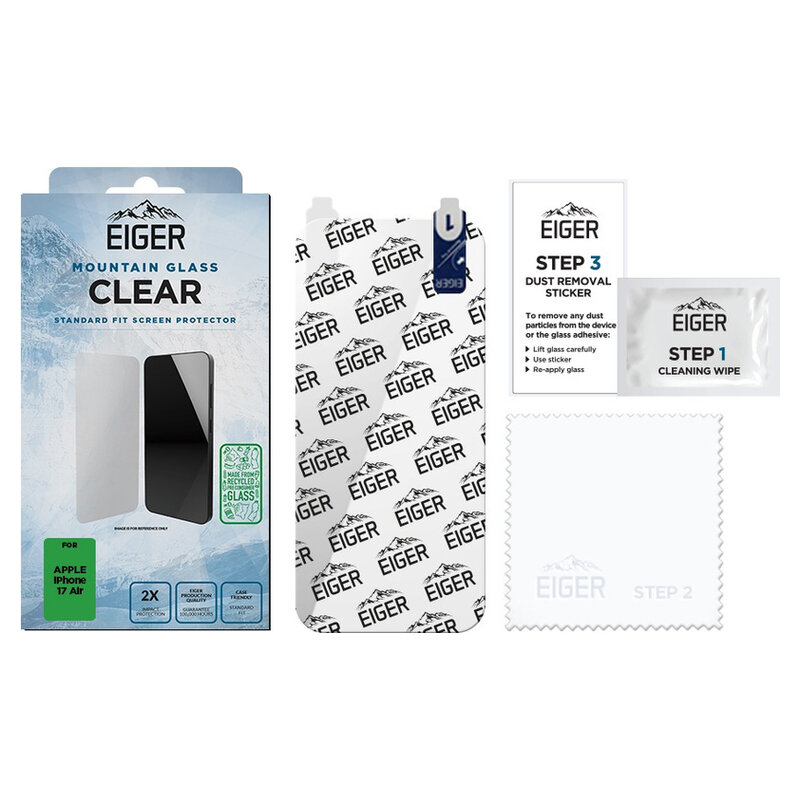 Eiger Schutzglas 2.5D iPhone 17 Air
