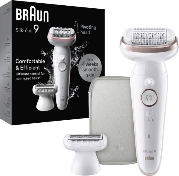 Braun Personal Care Epilierer Silk-epil 9-030 SensoSmart TM Weiss-Rosa