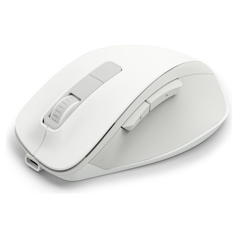 Hama Optische 6-Tasten-Funkmaus, ergonomisch, WM-500, Akkubetrieb, Weiss