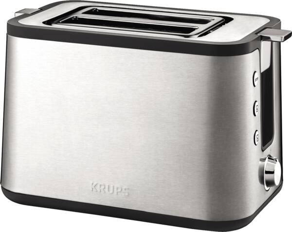 Krups 2-Scheiben-Toaster KH442 Control Line Edelstahl-Schwarz