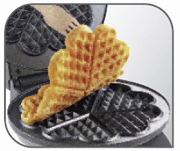 Tefal Waffeleisen WM310D Edelstahl-Schwarz