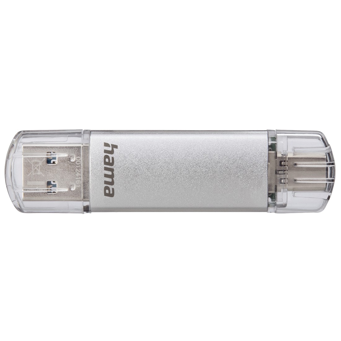 Hama USB-Stick "C-Laeta", USB-C USB 3.1/USB 3.0, 128GB, 40 MB/s, Silber