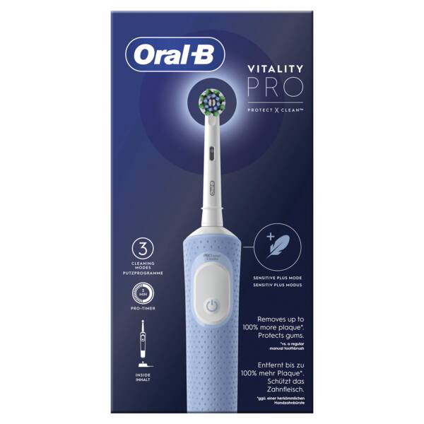 Oral-B Elektrische Zahnbürste Vitality Pro 103 Kids Spiderman Blau