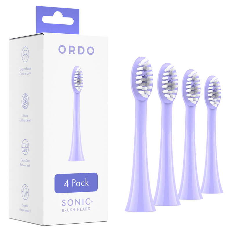 Ordo Sonic+ Bürstenkopf 4er Packung, pearl violet