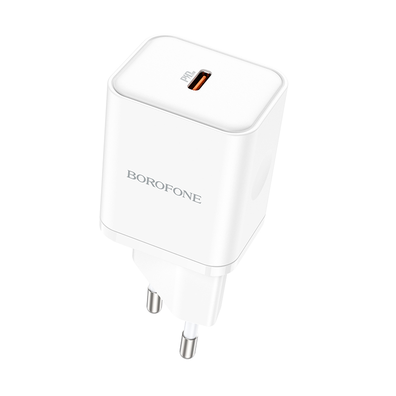 Borofone Wall charger BN6 Field - Type C - QC 3.0 PD 20W white