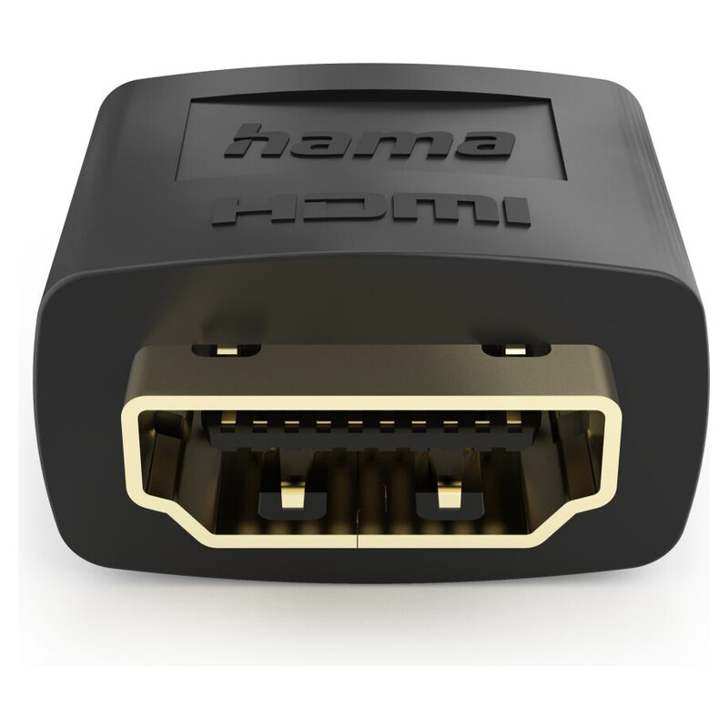 HAMA HDMI-Adapter, Ultra-HD 8K, vergoldet, schwarz