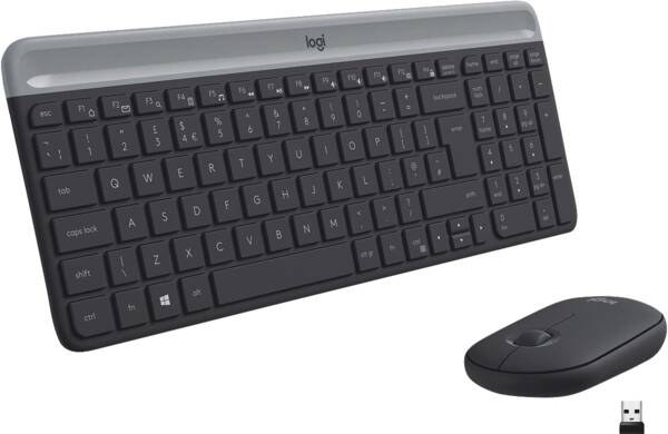 Logitech Tastatur-/Maus-Set MK470 - Slim Graphit