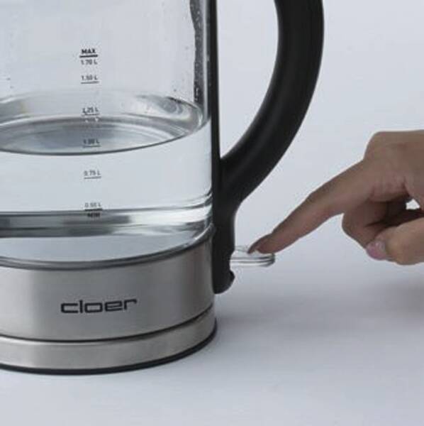 Cloer Wasserkocher 4429 Edelstahl-Glas