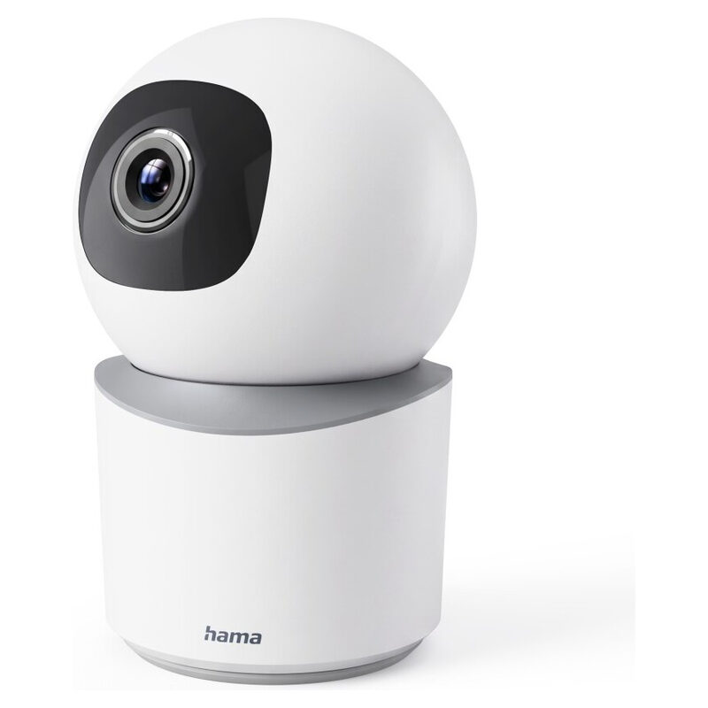 Hama WLAN-Überwachungskamera 1080p, mit App, Bewegungsmelder und Nachtsichtfunktion, indoor, Weiss