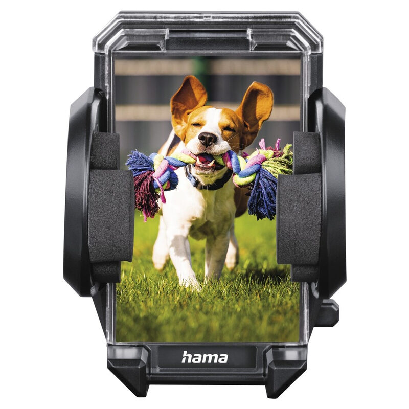 Hama Universal-Smartphone-Halter-Set, 2in1 Multi, universal, 4 - 11 cm Breite, Schwarz