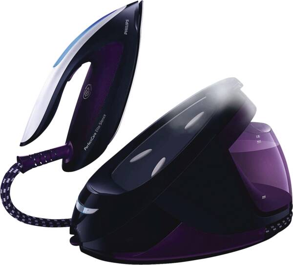 Philips Dampfbügelstation GC9650/80 Schwarz-Purple