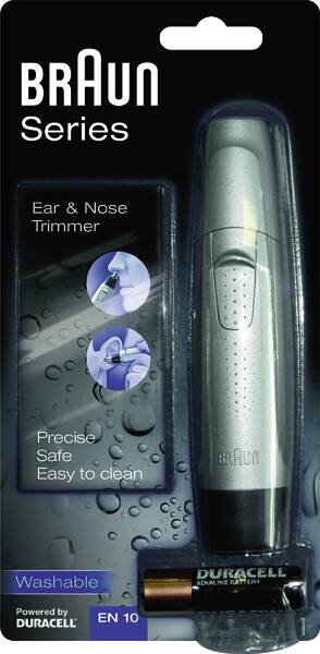 Braun Personal Care Nasen-/Ohrhaarschneider EN 10 Exact Series Silber-Schwarz