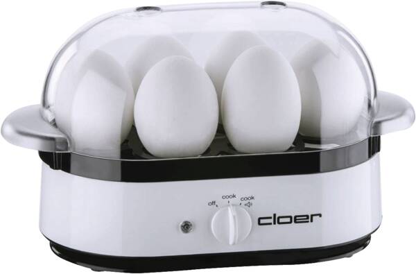 Cloer Eierkocher Eierkocher 6081 Weiss-Schwarz