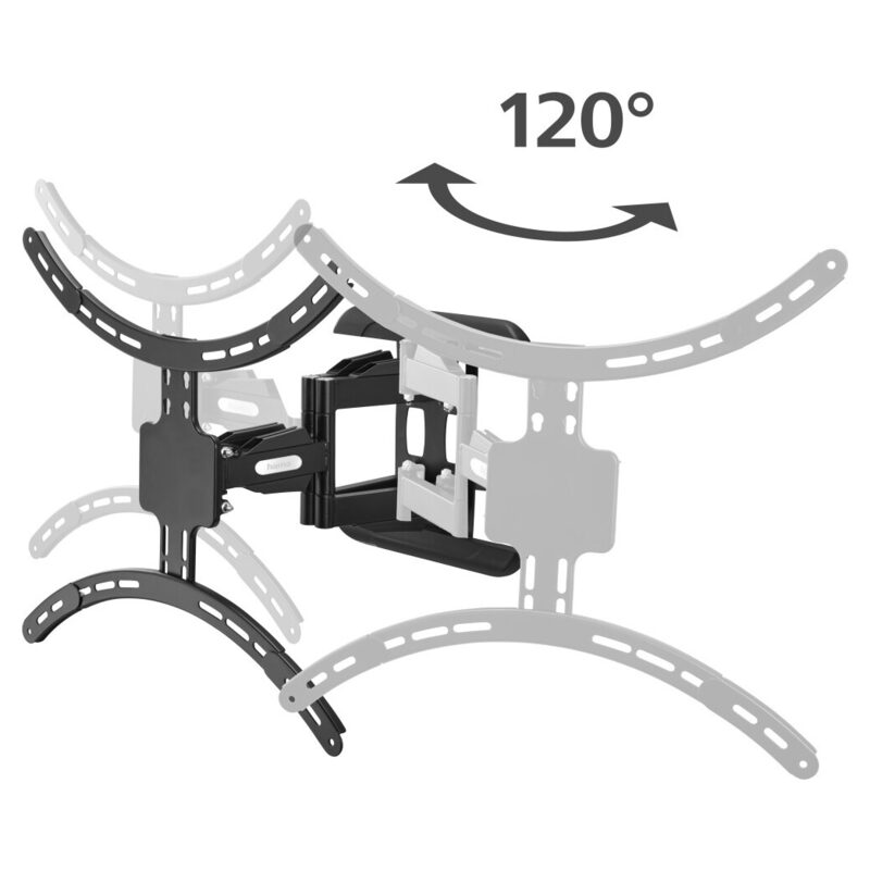 Hama TV-Wandhalterung FULLMOTION, 3 Sterne, 229 cm (90), Vesa 200x200 bis 600x500, schwarz
