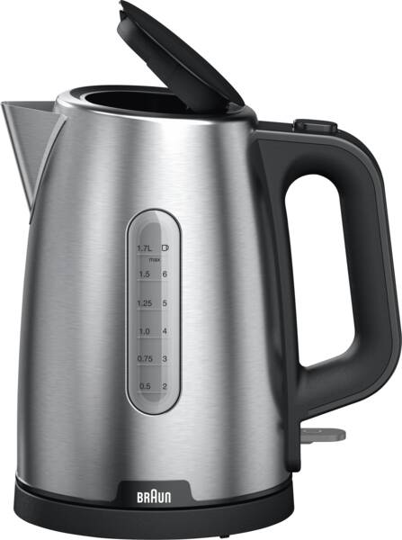 Braun Domestic Home Wasserkocher WK 1500BK Edelstahl-Schwarz