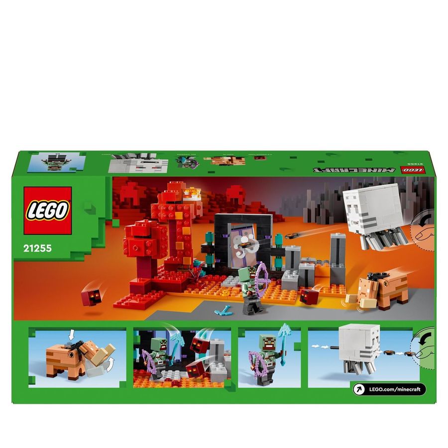 LEGO® 21255 Minecraft™ - Hinterhalt am Netherportal (352 Teile)