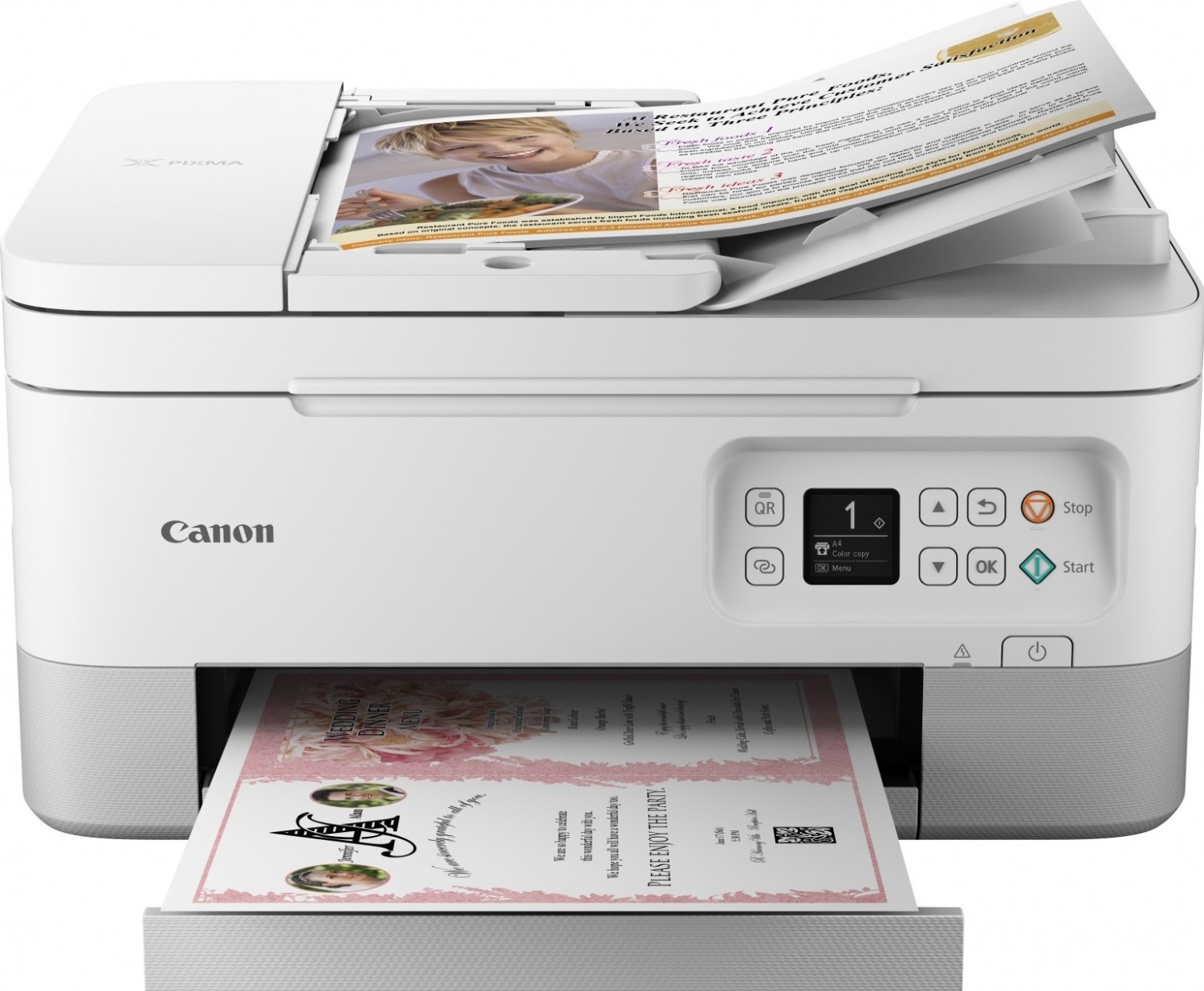 Canon PIXMA TS7451i weiß, Tinte, mehrfarbig