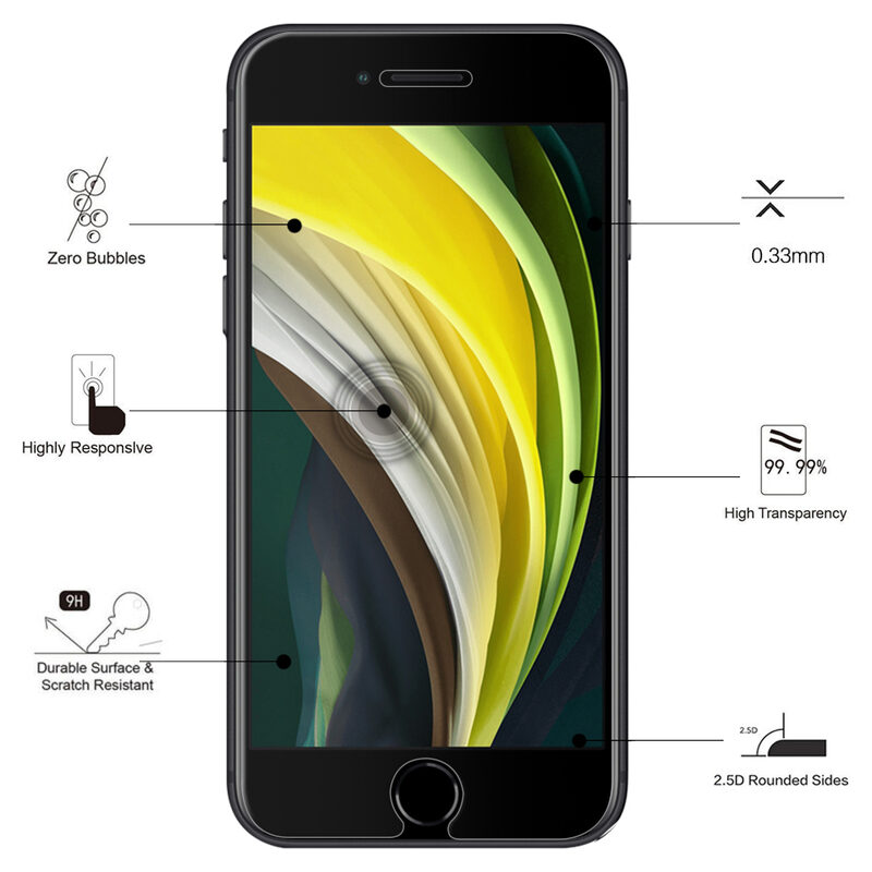 Eiger Schutzglas iPhone SE 2020 BULK (transparent)