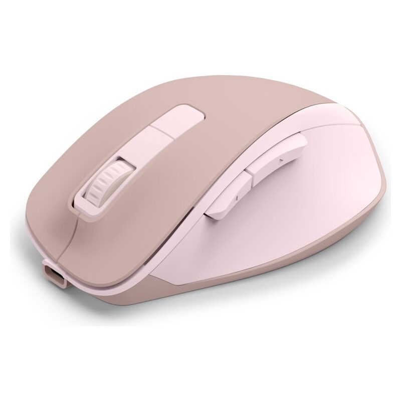 Hama Optische 6-Tasten-Funkmaus, ergonomisch, WM-500, Akkubetrieb, Rosa