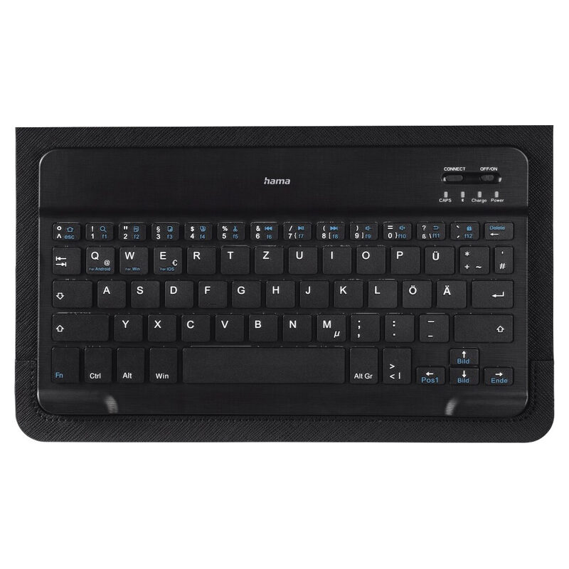 Hama Bluetooth-Tastatur mit Tablet-Tasche KEY4ALL X3100, 17-28cm (7-11) Schwarz