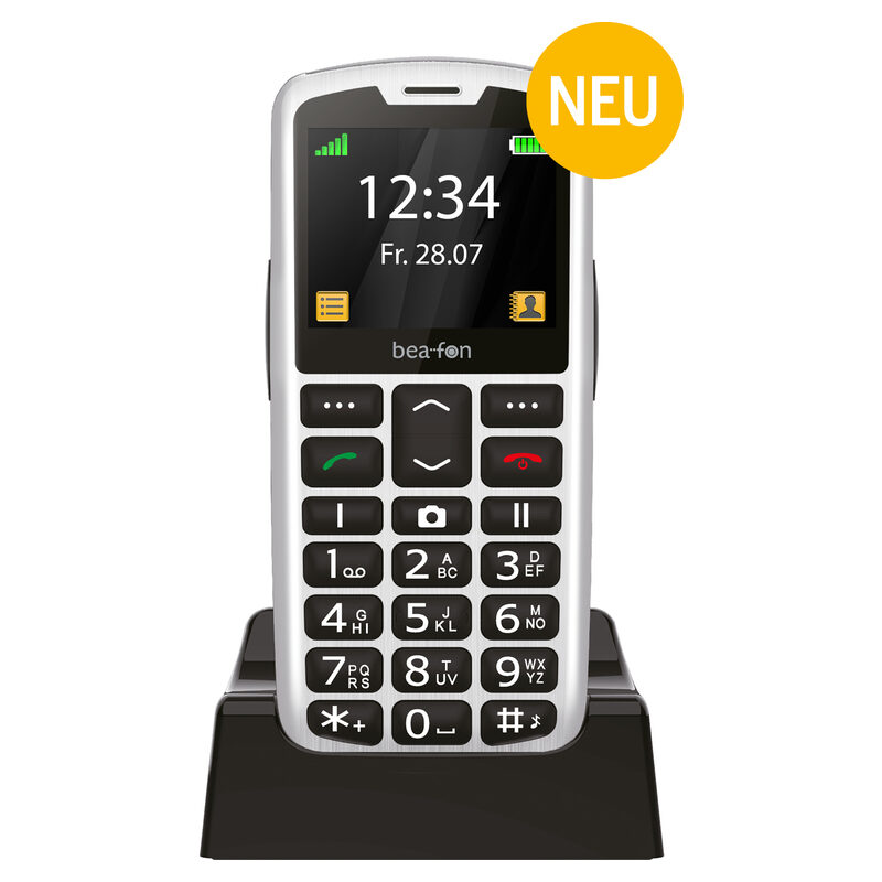 Beafon SL260 LTE inkl. Ladeschale silber/schwarz