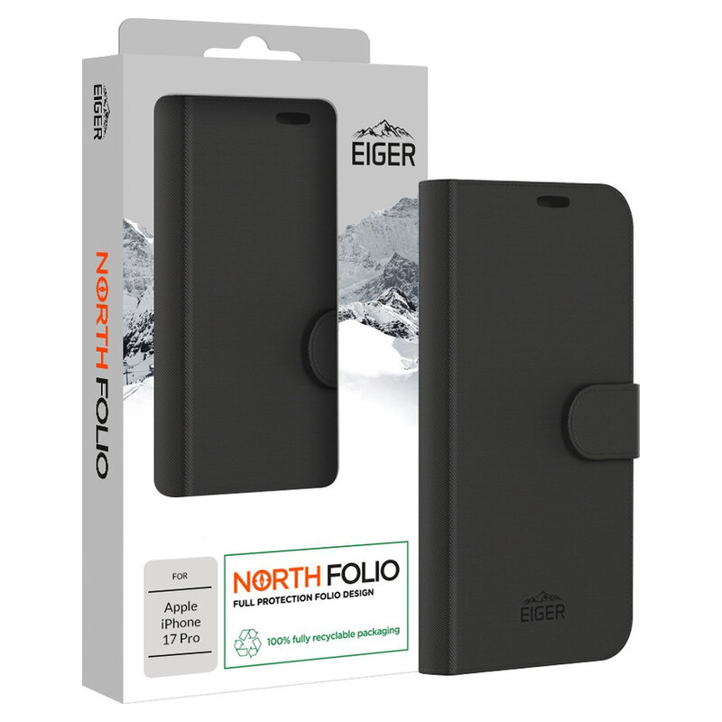 Eiger North FolioCase iPhone 17 Pro schwarz
