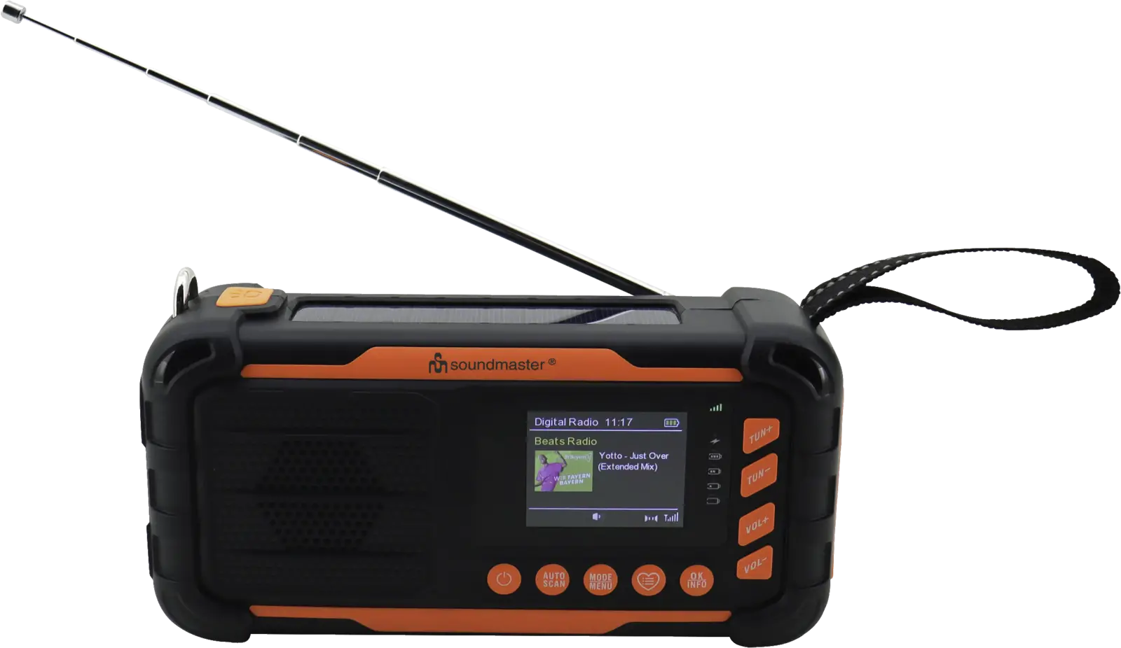Soundmaster DAB115SW — Schwarz-Orange