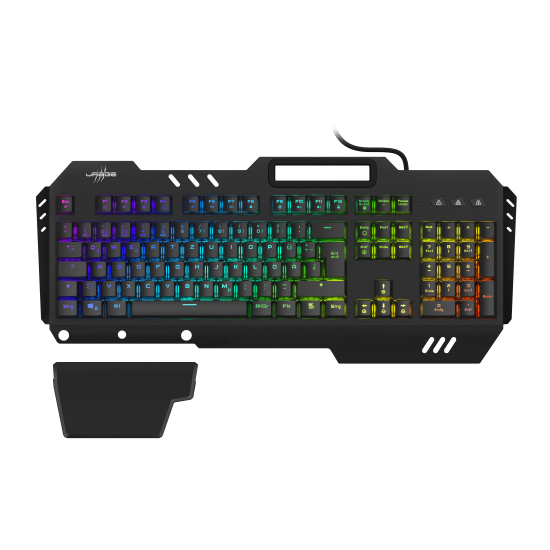 uRage Gaming-Keyboard "Exodus 800 Mechanical", Blaue Switches, Schwarz, QWERTZ DE
