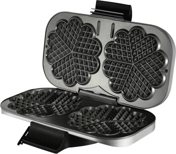 Unold Doppel-Waffeleisen 48241 Doppel-Waffelautomat Silber