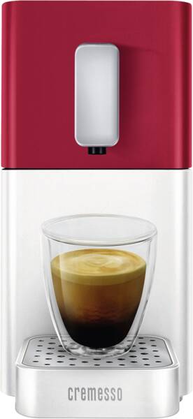 Cremesso Kaffeekapselautomat Easy Heart Red / Shell White