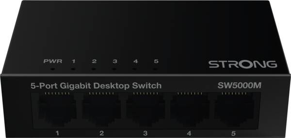 Strong 5-Port Gigabit Metall Desktop Switch