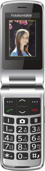 Beafon Tastatur-Handy SL645 Schwarz-Silber