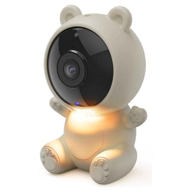 Hama WLAN-Überwachungskamera / Babyphone, 1080p, mit App, Bewegungsmelder, Nachtsichtfunktion, Audio, indoor, Weiss/Schwarz