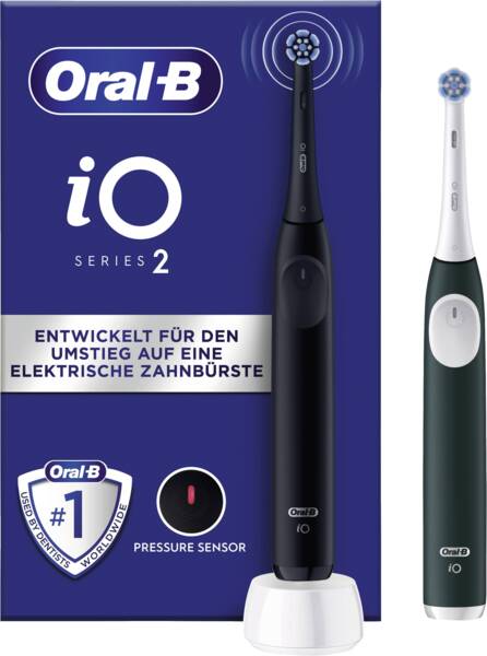 Oral-B Elektrische Zahnbürste 2 iO mit 2. Handstück Night Black